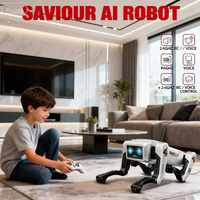 Robot chien intelligent télécommandé personnalisé pour enfants, jouet interactif programmable, électrique, rechargeable, en plastique, marchant mécaniquement