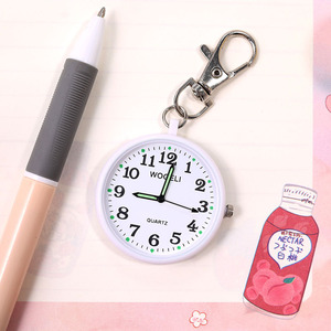 Nouvelle montre de poche avec porte-clés lueur dans la montre à Quartz sombre avec batterie étudiant médecin médical Vintage montre enfant cadeau - Product Image 3