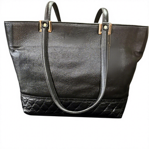 Pochette bandoulière grise en cuir véritable de haute qualité pour femme, fermeture éclair souple, deux poignées, imperméable, grande taille, Saint-Valentin - Product Image 4