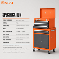 Armoire à outils industrielle multifonction Airaj avec 4 tiroirs, chariot à outils pour ateliers de réparation mécanique