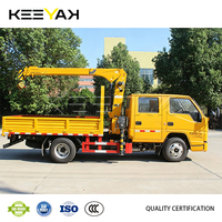 Camion de fret JMC 4x2 avec grue 115 CV, grue montée sur camion LHD/RHD, émissions optionnelles, camion-grue à vendre