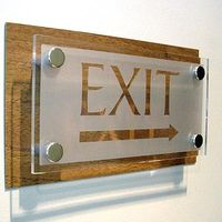 Plaques de porte personnalisées pour hôtels, toilettes, hôpitaux et autres lieux Plaque en acrylique Nouvelle décoration de maison