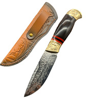 Couteau de camping portable XF en acier Damas de qualité industrielle, haute dureté, tranchant, modèle XF-100, garantie 3 ans