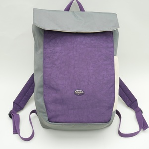 OME Design Foldover Laptop <b>Backpack</b> Waterproof Color Block Nylon Daypack Lightweight Large Capacity Travel School <b>Backpack</b> with - Product Image 2