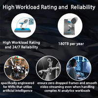 ST14000VE0008 14TB 3.5P" SATA HDD Hard Drive 7200RPM Teknologi CMR 256MB Cache Pemrosesan Metadat AI Operasi Andal 24/7