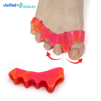 99insoles Commande Urgente Séparateur d'Orteils Yoga Correcteur d'Oignon Séparateur d'Orteils à Gradient de Couleurs pour Période de 90 Jours Fendoir d'Ongles