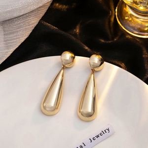 Trendy Geometric Oval Charm <b>Earrings</b> <b>Diamond</b> Alloy Water Drop Design Women's European American Cross-Border Micro Insert Mou - Product Image 6