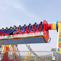 Équipement de divertissement pour parc d'attractions passionnant en plein air Machine foraine en fibre de verre en acier Top Spin Hot on Sale