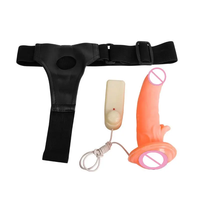 Silikon Strap-on Ferngesteuerter Vibrierender Herren-Open-Dildo-Höschen