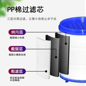 ไส้กรองฝักบัวอาบน้ำแบบฝ้าย PP สำหรับเปลี่ยนไส้กรองฝักบัวอาบน้ำ - Product Image 2