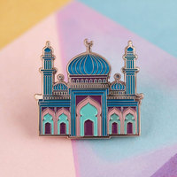Vente en gros de badges, broches et décorations personnalisés de la Grande Mosquée de la Mecque, de la Mosquée du Prophète et de la Mosquée Hassan II