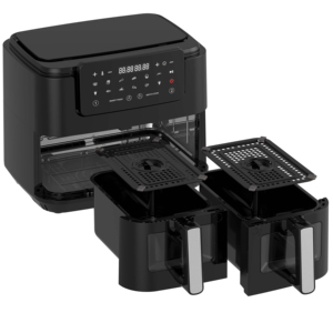 Air Frier Double Pot 4.5L+4.5L Fryer Digital Control 9L Fryers With Dual Zone 2-Basket Viewing <b>Window</b> Dual Air Fryer Double Air - Product Image 5