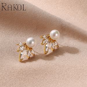 Rakol ต่างหูมุกน้ำจืด EP5597สำหรับสาวๆงานแต่งงาน - Product Image 5