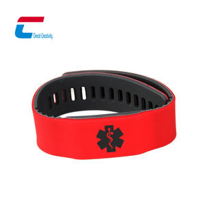 Pulsera de Silicona RFID de Contacto de Emergencia, Brazalete NFC Impermeable para Alerta Médica y Acceso Rápido - Product Image 4
