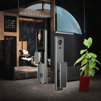 Serrure de porte intelligente avec reconnaissance faciale 3D, caméra de sécurité, contrôle par application Tuya, clé RFID IC, biométrique numérique automatique