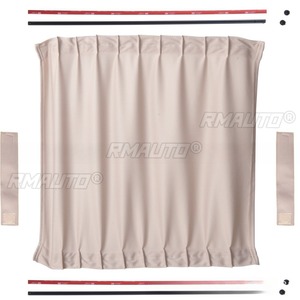Tissu de rideau de voiture pare-soleil isolant, pare-soleil d'été, écran de fenêtre, kit de carrosserie universel pour tous les modèles, accessoires de voiture - Product Image 5