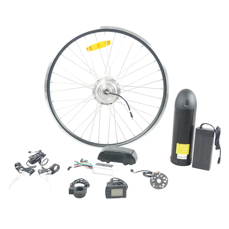 Achter Of Elektrische Fiets Hub Motor 36V 500W Ebike Conversie Kit Met Batterij Elektrische Fiets Motor Conversie kit