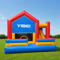 Château gonflable pour enfants avec toboggan, PVC 0,55 mm, taille et couleur personnalisées, design gratuit pour location de fête, utilisation en extérieur et en intérieur