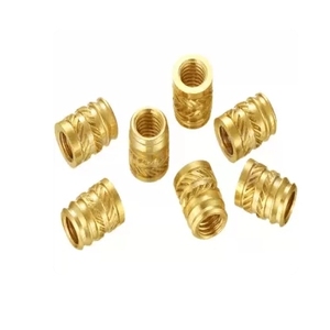 LeGood #8-32 H4.7 OD6.35 Brass <b>Threaded</b> Heat Set <b>Inserts</b> for Plastics - Product Image 4