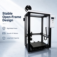 Imprimante 3D FDM grand format 600x600x1200mm à cadre ouvert, contrôle tactile 7 pouces, double extrudeur industriel, plateau chauffant, USB/WiFi