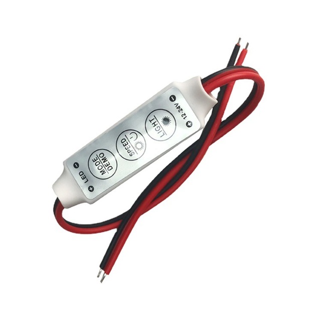 3Key Mini Single Color Flicker Controller 5V 12V 24V LED Strip Light Controller