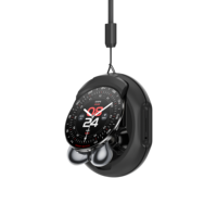 Reloj Inteligente Redondo con Auriculares Inalámbricos D9E 2026, Nuevo Diseño 2 en 1, Llamadas BT, Música, Frecuencia Cardíaca, Oxígeno en Sangre, Reloj Inteligente con Auriculares