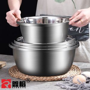 Tazón de acero inoxidable con tapa, tazón de cocina multiusos grueso de calidad alimentaria para sopa, batir huevos y amasar masa - Product Image 3