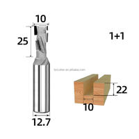 Fraise spirale diamantée PCD à longue durée de vie, queue de 1/2 pouce, pour découpe de panneaux MDF jusqu'à 24 000 tr/min, rotation gauche/droite