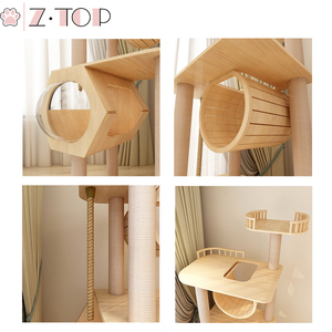 Multi-Livello di Alberi Gatto Sisal-Coperto <span class=keywords><strong>Maine</strong></span> <span class=keywords><strong>Coon</strong></span> Albero Del Gatto, Torre di Legno di Condominio Per Gattini Grande Gatto - Product Image 6