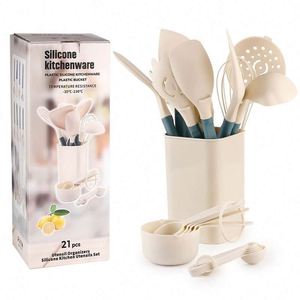 New <b>Gadgets</b> 2025 <b>Kitchen</b> Silicone Spoons Utensils Set for Cooking 21 Pcs Measuring Spoon Utensils <b>Kitchen</b> Set - Product Image 1