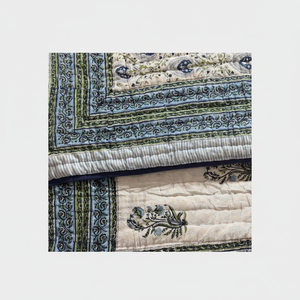 Hotel utiliza edredón Premium hecho a mano Jaipuri diseño bloque estampado edredón algodón mano bloque impreso diseño étnico edredón para uso en invierno - Product Image 1