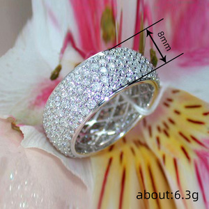 Anello di Lusso Scintillante per Donna, Elegante Gioiello per Fidanzamento e Matrimonio, Accessorio Moda Regalo - Product Image 4