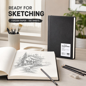 Bloc de <span class=keywords><strong>dessin</strong></span> SINOART A4/A3/A5 Premium pour artistes, personnalisé, 110 g/m², 100 feuilles, papier recyclé, bloc de <span class=keywords><strong>dessin</strong></span> vierge pour peinture et croquis - Product Image 6