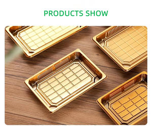 HYX-81205 Boîte à <span class=keywords><strong>sushi</strong></span> jetable carrée en plastique très vendue, boîte alimentaire en plastique, boîte d'emballage pour gâteaux, boîte en plastique PET acceptée - Product Image 6