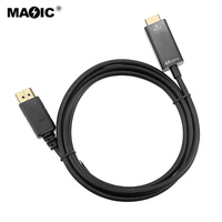 Vente en gros plaqué or 4K 60HZ UHD câble haute définition DP vers HDMI pour projecteur ordinateur portable et moniteur