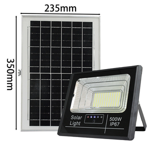 ไฟสปอร์ตไลท์ LED พลังงานแสงอาทิตย์ 500W IP65 5000K แสงเดย์ไลท์ ความสว่างสูง สำหรับสวนภายนอกอาคาร ติดตั้งบนพื้นผิว ชิป COB ได้รับการรับรองมาตรฐาน CE - Product Image 5