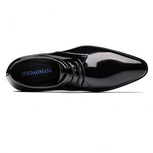 Zapatos Oxford de Hombre Hechos a Mano de Alta Calidad, de Cuero Vacuno, Estilo Elevador, para Ocasiones Formales y de Negocios, Otoño, Impermeables - Product Image 2