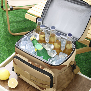 Oxford Cloth Outdoor Picnic Bag 15L Desert Camouflage Insulated Lunch Cooler Portable Waterproof With Ice Pack - Product Image 3