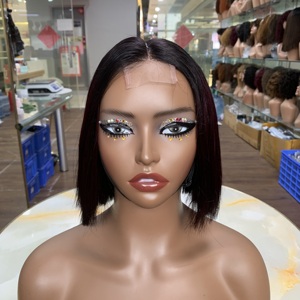 Perruque Exclusive à Fermeture Droite en Cheveux Humains 100% Naturels, Courte de 6 Pouces, Double Tissage, Sélection de Couleurs Rares - Product Image 2