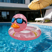 Bouée de natation gonflable de luxe YaBin en forme de canard anti-retournement pour adultes et enfants, flotteur de piscine en PVC, jouets aquatiques d'été pour la plage