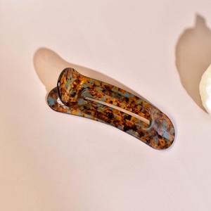 Kinling Bestseller Großhandel Oval Hollow Leopard Acetate Haars pangen für Frauen - Product Image 3