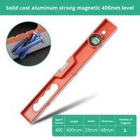 Niveau à bulle solide, niveau magnétique en aluminium coulé de haute précision, petit niveau magnétique miniature, outil de mesure