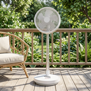 <span class=keywords><strong>พัดลม</strong></span>ไฟฟ้าแบบตั้งพื้นพับได้ ปรับความสูงได้ 8 ระดับ ปรับเอียงได้ 180 องศา พร้อมรีโมทคอนโทรล ไฟกลางคืนแบบนุ่มนวล ชาร์จผ่าน USB ได้ - Product Image 1