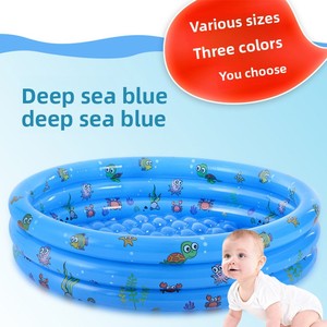<span class=keywords><strong>Piscina</strong></span> Gonfiabile per <span class=keywords><strong>Bambini</strong></span> con Recinzione, Pieghevole, Rinforzata, in PVC con Stampa di Animali Marini - Product Image 2