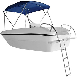 Échelle pliante télescopique à 4 marches en acier inoxydable 316 pour pont de bain de yacht – Nouveaux équipements marins - Product Image 5