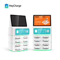 Station de recharge de location de banque d'alimentation de point de vente de partage de publicité 2025 pour café Bar Restaurant Mall avec fonction de support