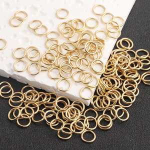 Anillo de Salto Cerrado de Acero Inoxidable Chapado en Oro de 6mm para Fabricación de Pulseras, Componente Redondo para Joyería DIY H1693 - Product Image 4