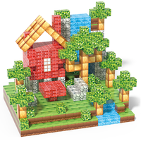 Lot de 100 Pièces Blocs Magnétiques en Plastique, Set Aventure STEM Jouets de Construction pour Enfants, Cubes Magnétiques pour Cadeaux de Noël