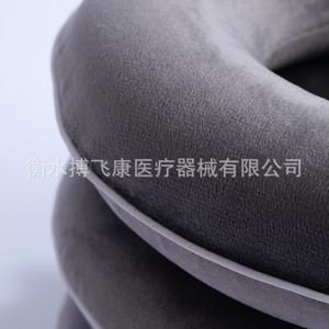 Dispositif de traction cervicale Bofeikang, attelle de cou gonflable à trois couches, entièrement en velours, fonctionnement manuel pour le soutien du cou et - Product Image 5