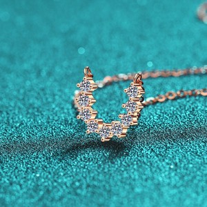 เครื่องประดับเพชรโมอิส S925รูปตัวยูวินเทจเครื่องประดับเงินแท้ - Product Image 4